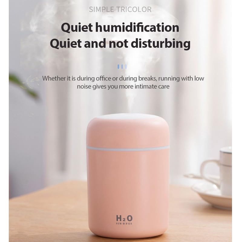 PURE AROMA® 300ml Essential Oil Diffuser & Aroma Diffuser | H2O Ultrasonic Cool Mist Humidifier with LED Night Light