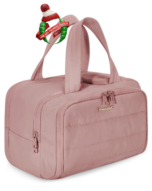 4-in-1 Travel Toiletry & Makeup Bag | Waterproof Puffy Cosmetic Organizer | Lightweight Large Cloud Carry Bag for Women