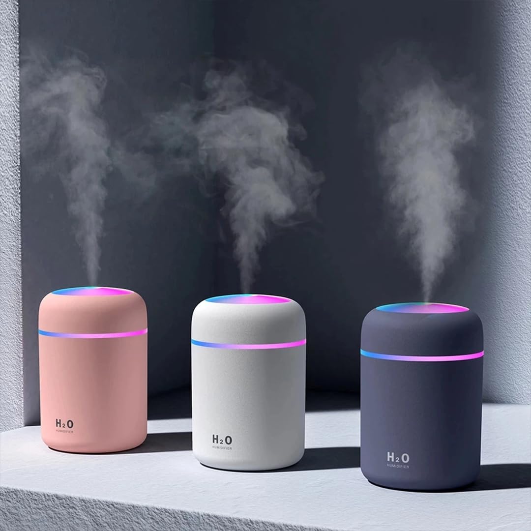PURE AROMA® 300ml Essential Oil Diffuser & Aroma Diffuser | H2O Ultrasonic Cool Mist Humidifier with LED Night Light