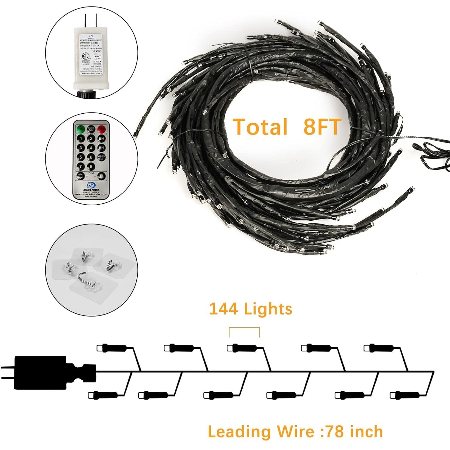 Tree Branch Decorative Wall Light, Willow Vine LED Fairy Lights, Flexible Enchanted Lights, Rapid LED Branches